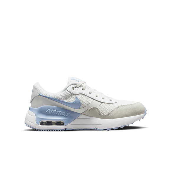 Nike Air Max Shoes Boys Size 7Y Youth White Mesh Suede Sneakers DQ0284 111 - Picture 1 of 5